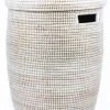 Swahili African Modern Solid White Peace Corps Hamper 2 Swahili African Modern Solid White Peace Corps Hamper
