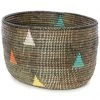 Swahili African Modern Baskets Teranga Triangles Knitting Basket 1 Swahili African Modern Baskets Teranga Triangles Knitting Basket