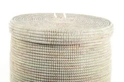 Swahili African Modern White Sand Dune Hamper Set 11 Swahili African Modern White Sand Dune Hamper Set