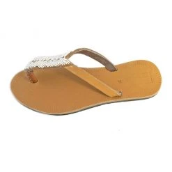 Swahili Coast Design Compass Sandals - White Shoes 9 Swahili Coast Design Compass Sandals - White Shoes