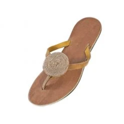 Swahili Coast Design Iris Sandals - Champagne
