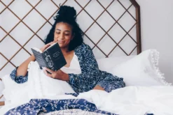 Symbology Sale Art Deco Lounge Robe - Navy + Cream