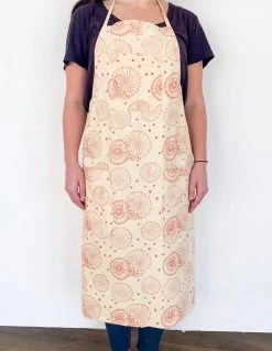 Symbology Dancing Umbrellas + Ginkgo Leaf Reversible Apron Home Goods