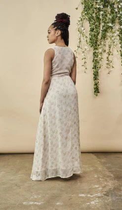 Symbology Ginkgo Leaf Maxi Dress Special Occasion