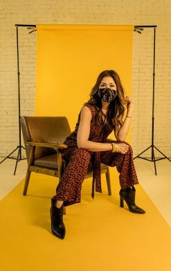 Symbology Clothing Leopard Sleeveless Jumpsuit - Sierra + Black 11 Symbology Clothing Leopard Sleeveless Jumpsuit - Sierra + Black