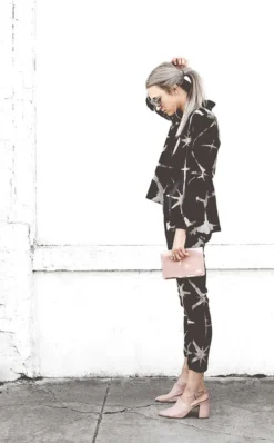 Symbology Silk And Modal Suit In Black & Grey Tie Dye Sale