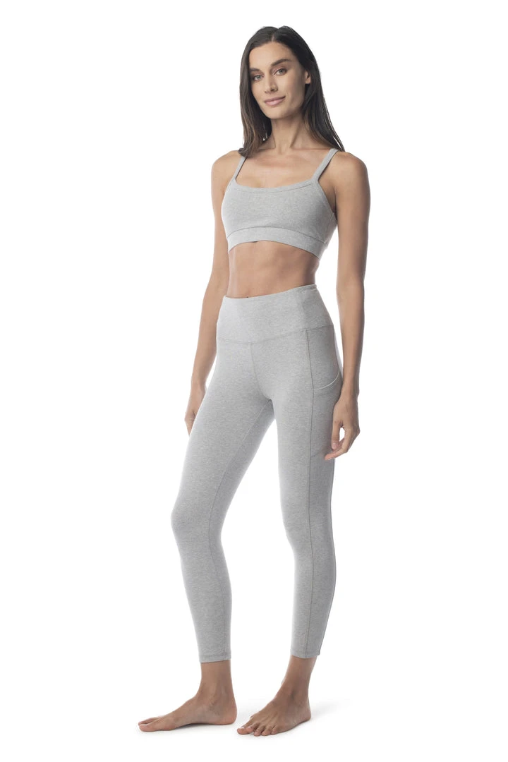 Synergy Organic Clothing Go To Yoga Bra - Heather Gray 6 Synergy Organic Clothing Go To Yoga Bra - Heather Gray