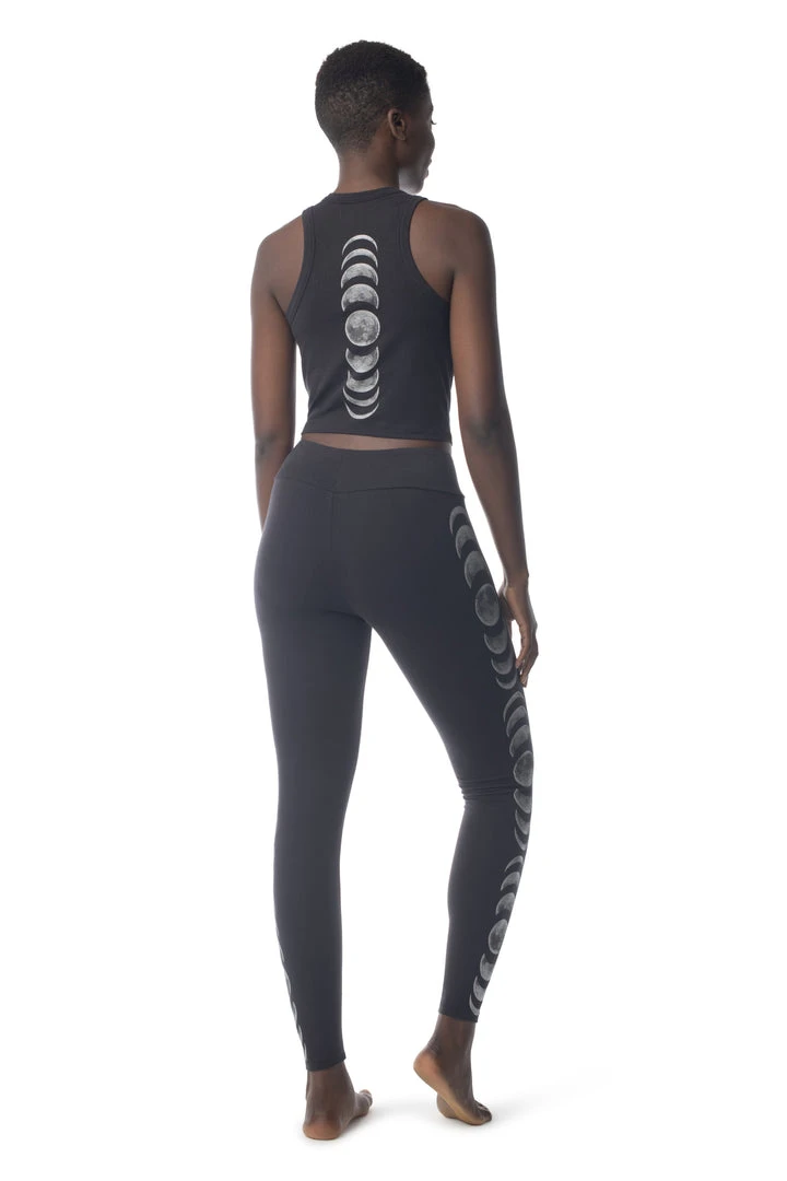 Synergy Organic Clothing Sale Moon Phases Basic Legging - Black 8 Synergy Organic Clothing Sale Moon Phases Basic Legging - Black