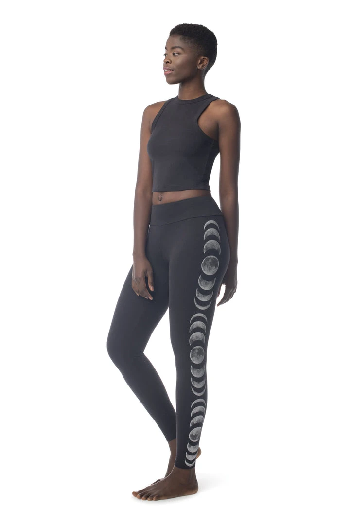 Synergy Organic Clothing Sale Moon Phases Basic Legging - Black 9 Synergy Organic Clothing Sale Moon Phases Basic Legging - Black