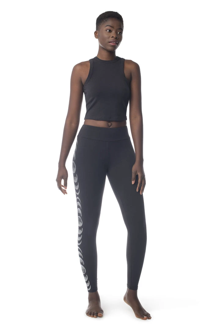 Synergy Organic Clothing Sale Moon Phases Basic Legging - Black 5 Synergy Organic Clothing Sale Moon Phases Basic Legging - Black