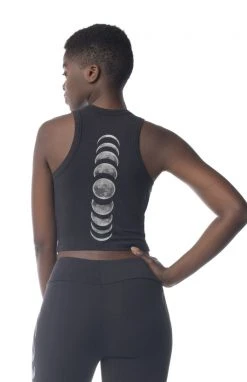 Synergy Organic Clothing Moon Phases Elevate Tank Top - Black