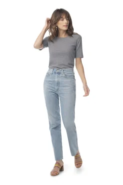 Synergy Organic Clothing Striped Column Tee - Black Sale 10 Synergy Organic Clothing Striped Column Tee - Black Sale