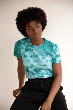 North Of West Best Sellers Taylor Tie Dye Tee - Atlantic