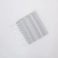 Amante Marketplace Home Goods Teleios Turkish Hand Towel - Gray