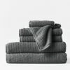 Coyuchi Home Goods Temescal Ribbed Towels - Shadow 2 Coyuchi Home Goods Temescal Ribbed Towels - Shadow