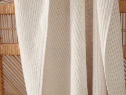 Coyuchi Temescal Ribbed Towels - Undyed