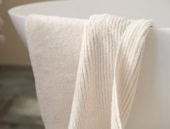 Coyuchi Temescal Ribbed Towels - Undyed