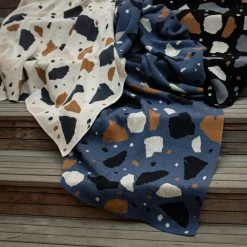 Anne Gates Studio Cozy Gifts Terrazzo Upcycled Throw Blanket