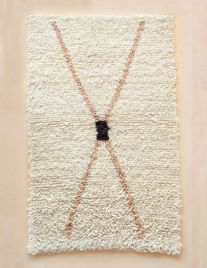 Territory Design Home Goods Exis Wool Shag Rug - Cream 3 Territory Design Home Goods Exis Wool Shag Rug - Cream