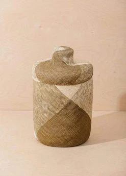 Territory Design Japa Tall Basket - Olive