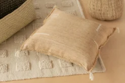 Territory Design Lines Throw Pillow Cover - Washed Black