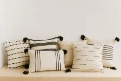 Territory Design Loops Throw Pillow Cover - Black Home Goods