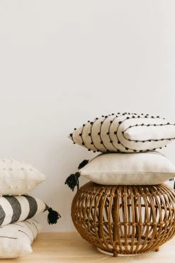 Territory Design Loops Throw Pillow Cover - Black Home Goods