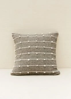 Territory Design Loops Throw Pillow Cover - Gray