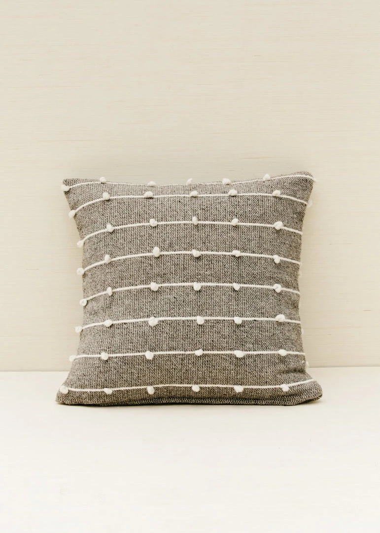 Territory Design Loops Throw Pillow Cover - Gray 3 Territory Design Loops Throw Pillow Cover - Gray