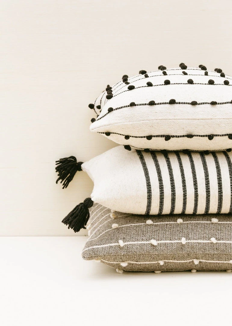 Territory Design Loops Throw Pillow Cover - Gray 5 Territory Design Loops Throw Pillow Cover - Gray