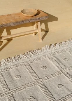 Territory Design Temo Wool Rug - Cream Home Goods 11 Territory Design Temo Wool Rug - Cream Home Goods