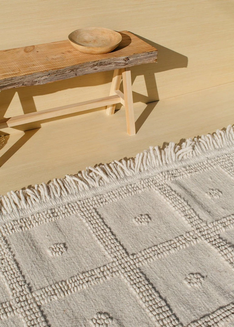 Territory Design Temo Wool Rug - Cream Home Goods 6 Territory Design Temo Wool Rug - Cream Home Goods