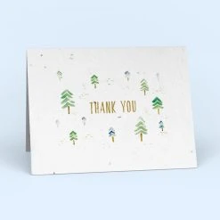 Cute Root Assorted Thank You Plantable Cards - 10 Pack Greeting Cards 15 Cute Root Assorted Thank You Plantable Cards - 10 Pack Greeting Cards