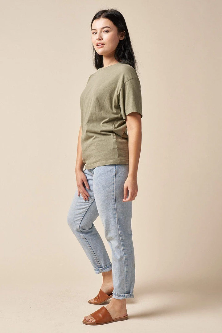 The Standard Stitch Boxy Crew - Sage 4 The Standard Stitch Boxy Crew - Sage