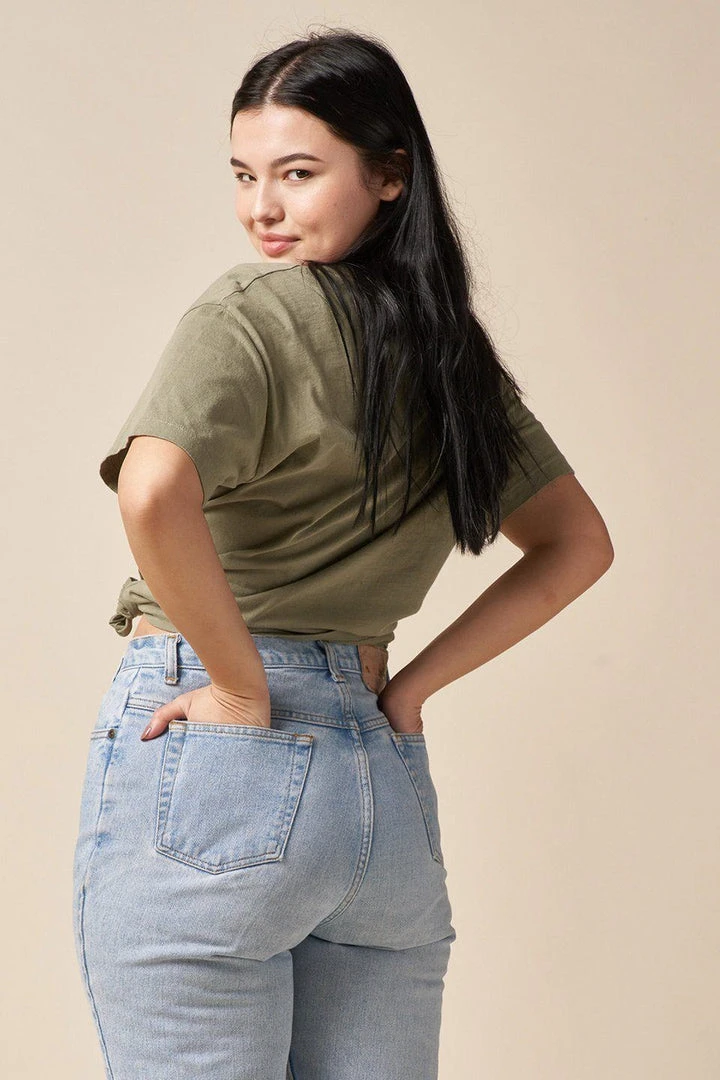 The Standard Stitch Boxy Crew - Sage 5 The Standard Stitch Boxy Crew - Sage