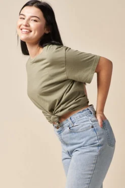 The Standard Stitch Boxy Crew - Sage 10 The Standard Stitch Boxy Crew - Sage