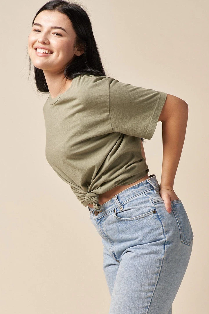 The Standard Stitch Boxy Crew - Sage 6 The Standard Stitch Boxy Crew - Sage