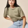 The Standard Stitch Boxy Crew - Sage 2 The Standard Stitch Boxy Crew - Sage