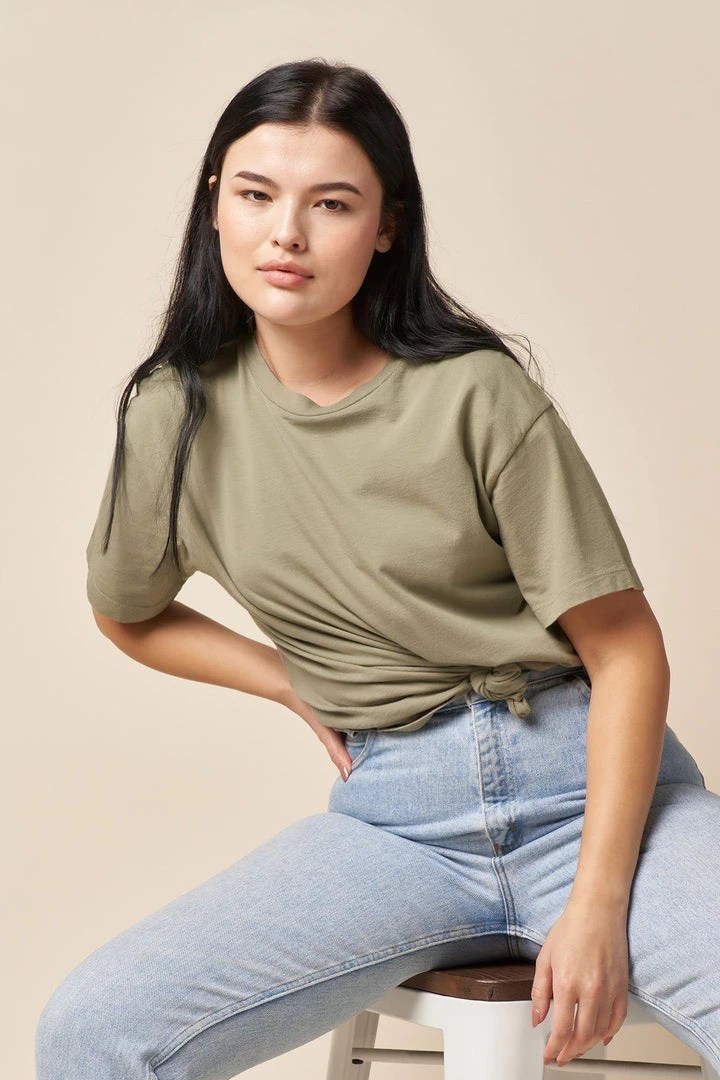 The Standard Stitch Boxy Crew - Sage 3 The Standard Stitch Boxy Crew - Sage