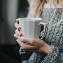 The Bright Angle Monday Porcelain Mug - Rosemary Green Kitchen + Dining