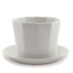 The Bright Angle Native Porcelain Planter - Silk White Home Goods