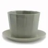 The Bright Angle Native Porcelain Planter - Smoke Gray Home Goods 1 The Bright Angle Native Porcelain Planter - Smoke Gray Home Goods