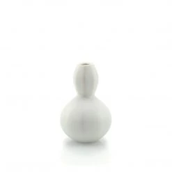 The Bright Angle Home Goods Sprout Bud Porcelain Vase - Silk White
