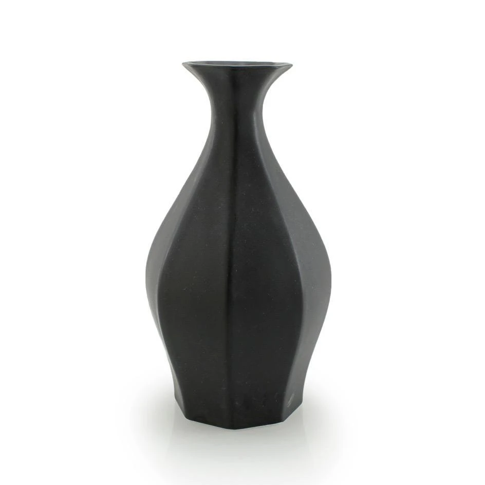 The Bright Angle Table Vase - Mica Black Home Goods 3 The Bright Angle Table Vase - Mica Black Home Goods