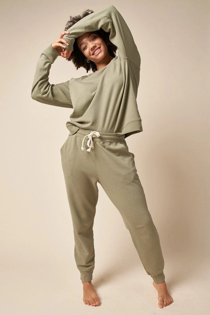 The Standard Stitch Made In USA Classic Jogger - Sage 5 The Standard Stitch Made In USA Classic Jogger - Sage