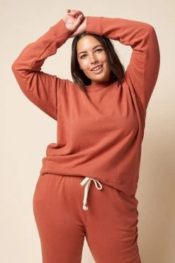 The Standard Stitch College Sweatshirt - Clay