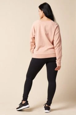 The Standard Stitch College Sweatshirt - Pale Pink 7 The Standard Stitch College Sweatshirt - Pale Pink
