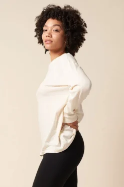 The Standard Stitch Long Sleeve Tee - Bone