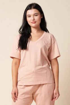 The Standard Stitch Clothing Relaxed V - Pale Pink
