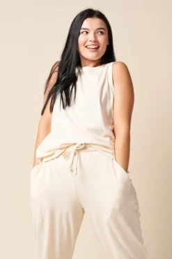 The Standard Stitch Vintage Tank - Bone Made In USA